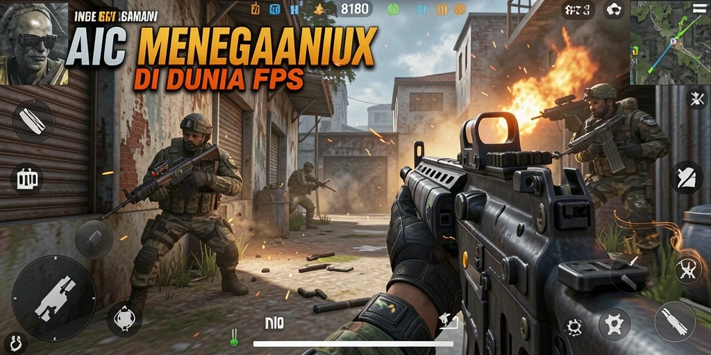 Tampilan gameplay yang mendebarkan dan grafis tinggi di 8180.