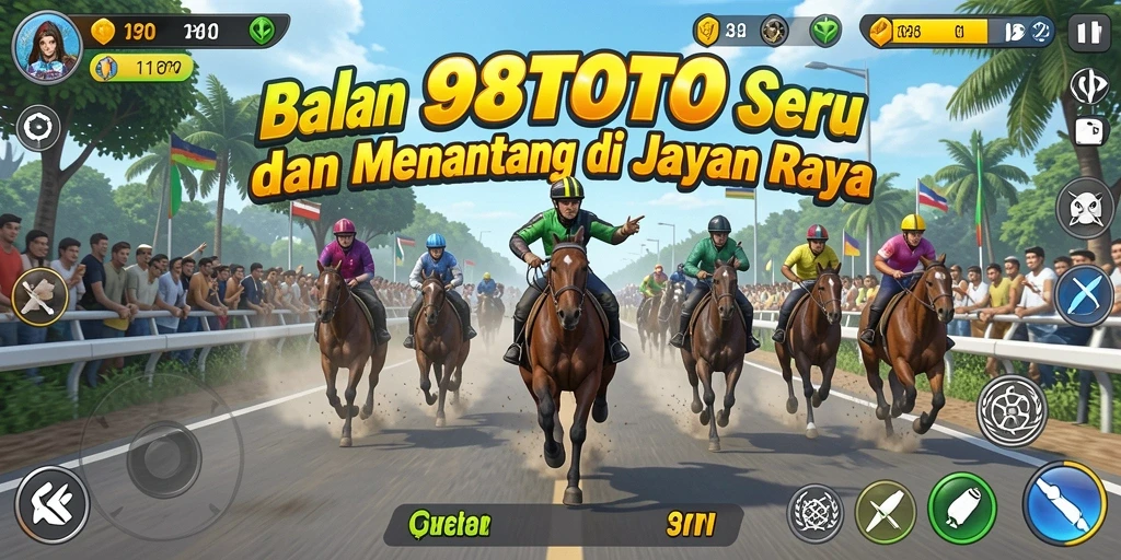 Tampilan gameplay Racing yang memukau dari 98TOTO saat balapan.