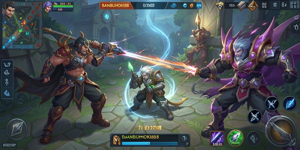 Tangkapan layar gameplay hero dalam BANBUHOKI88.