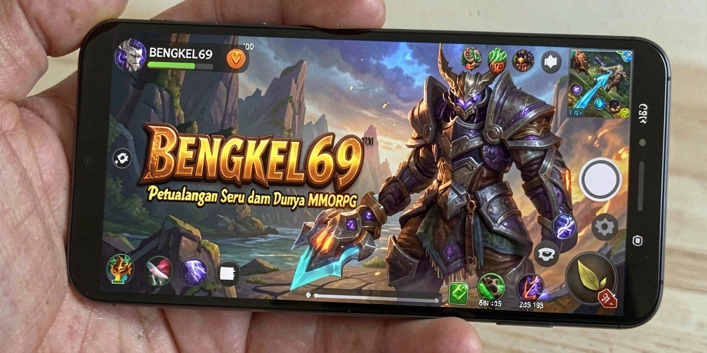 Tampilan menarik gameplay BENGKEL69 dalam pertempuran MMORPG.