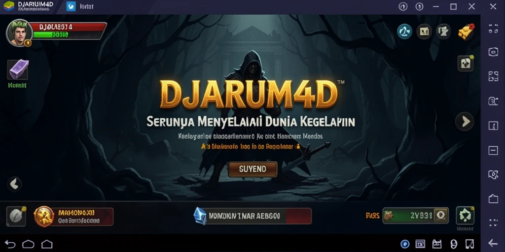 Screenshot menunjukkan suasana menakutkan dari gameplay DJARUM4D.