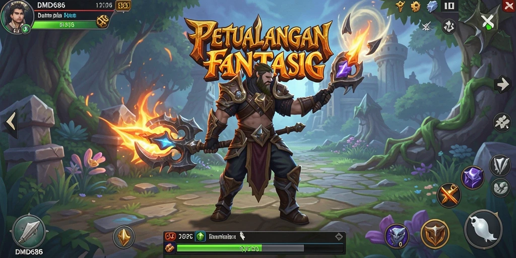 Gameplay ARPG DMD686 yang seru dan mendebarkan.
