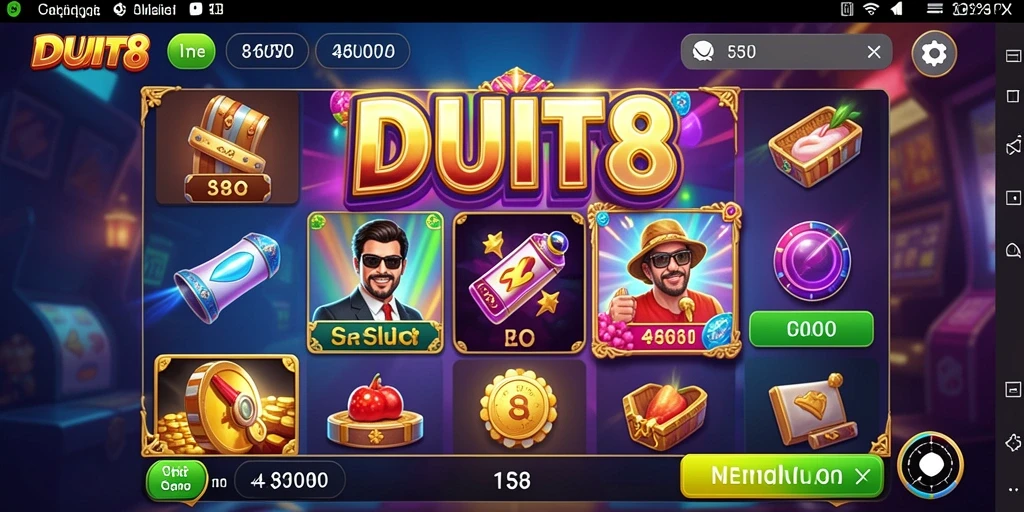 Screenshot gameplay Slot DUIT8 yang seru dan menguntungkan.