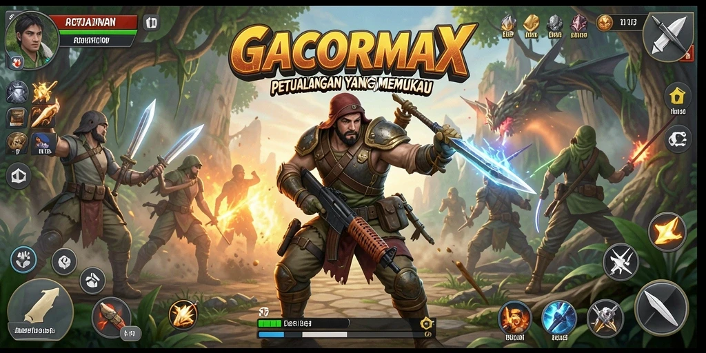 Tampilan menarik dari gameplay GACORMAX yang penuh aksi.
