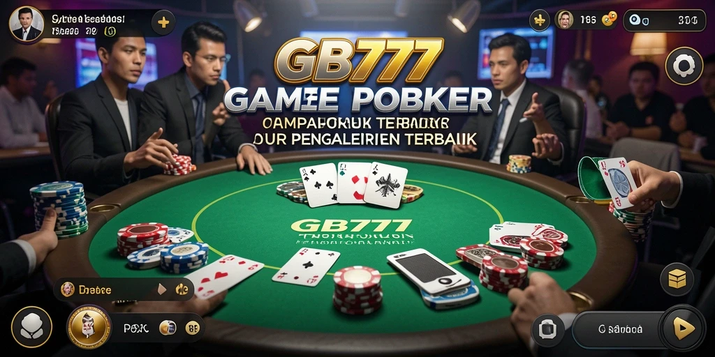 Tampilan menarik dari gameplay Poker di GB777.