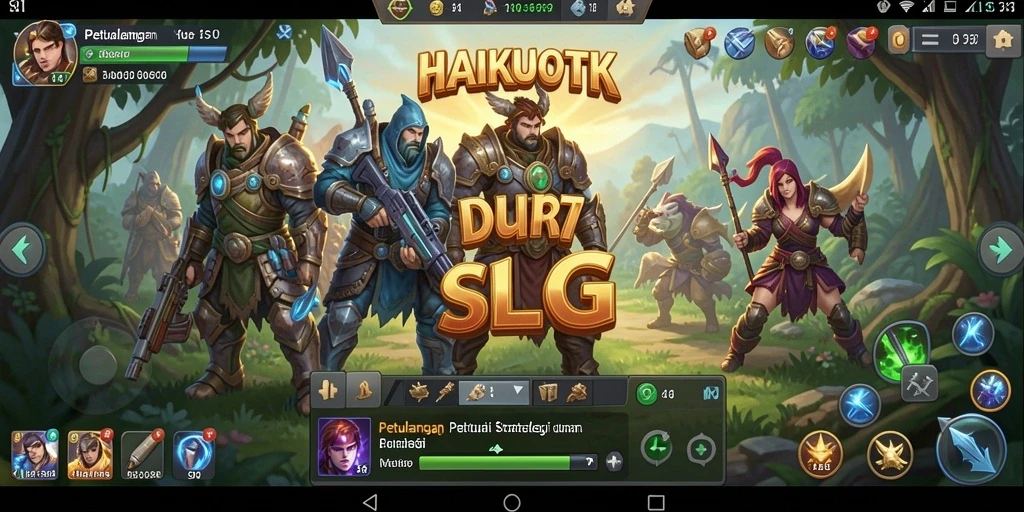Tampilan dinamis dari gameplay SLG HAIKUOTK yang seru.