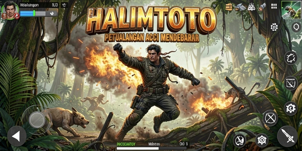 Gameplay seru dan penuh aksi di HALIMTOTO.