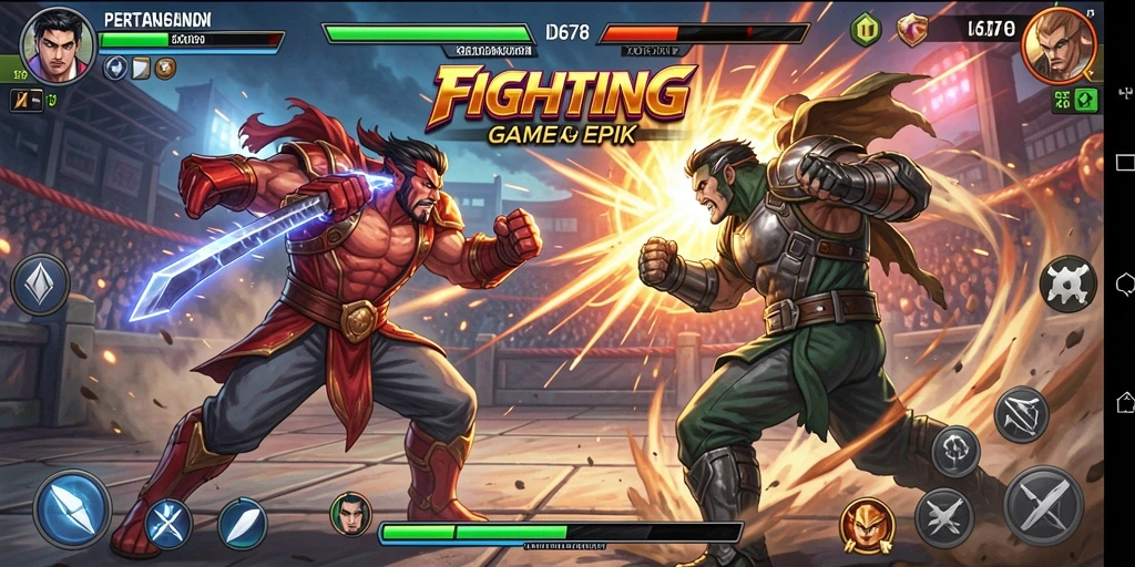 Tangkapan layar gameplay ID678 menampilkan aksi pertarungan yang mendebarkan.