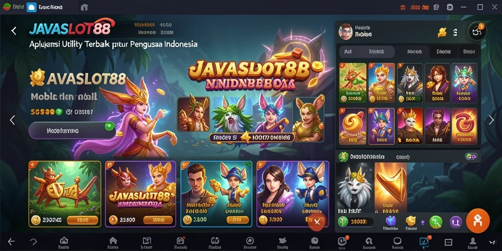 Tampilan utama <strong>JAVASLOT88</strong> menunjukkan berbagai fitur Utility yang lengkap.