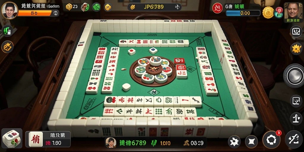 Gambar gameplay seru dari JP6789, menampilkan momen mendebarkan di game Mahjong.