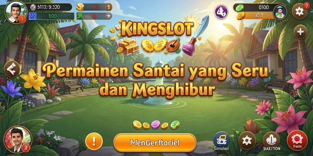 Tampilan gameplay KINGSLOT yang menarik dan penuh warna.