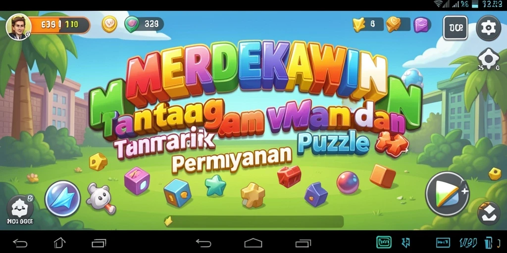 Tangkapan layar dari gameplay <strong>MERDEKAWIN</strong> yang menampilkan tantangan puzzle.