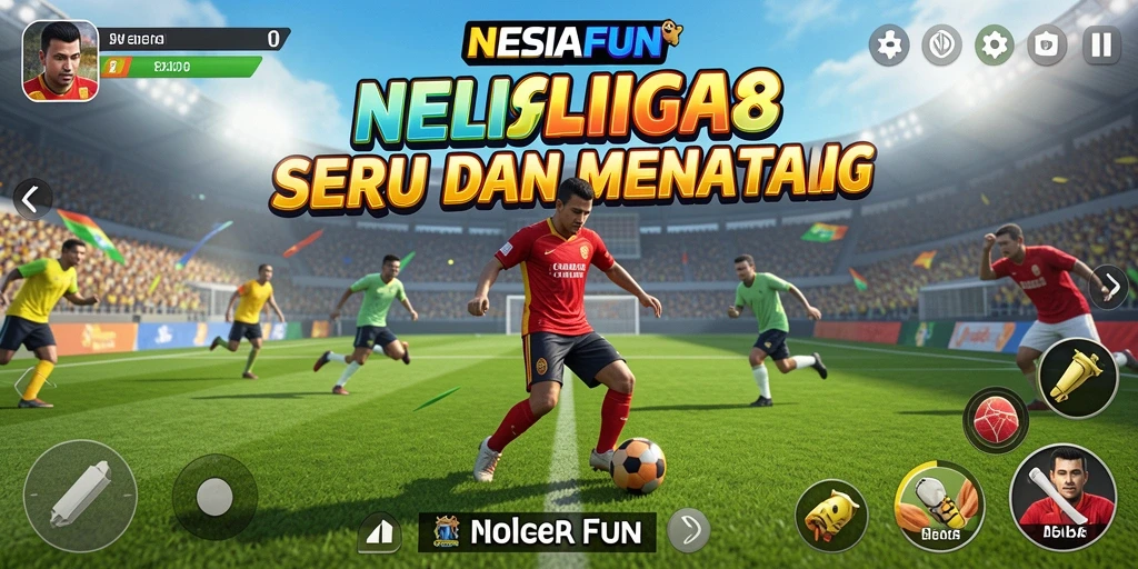 Tampilan seru dari permainan olahraga di NESIAFUN.