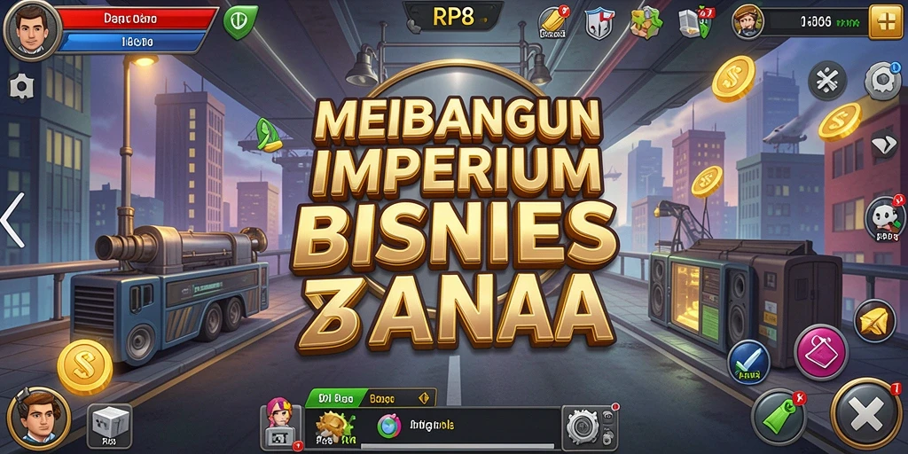 Tampilan gameplay RP8 yang menarik saat membangun bisnis.