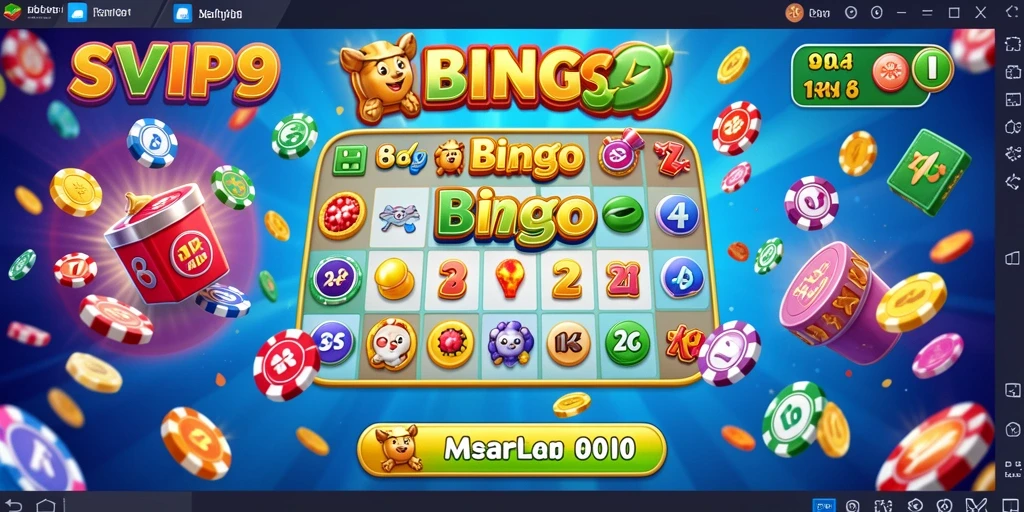 Tampilan gameplay seru di SVIP9 dengan suasana Bingo yang menggembirakan.
