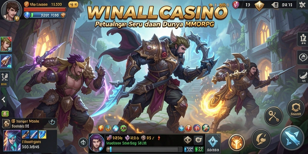 Tampilan gameplay menarik dari WINALLCASINO di dunia MMORPG.